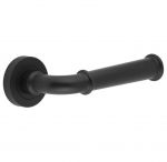 Smooth As Silk Nero Door Handles on Round Rose (JV847MB)